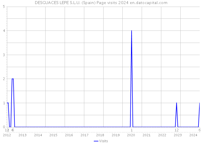 DESGUACES LEPE S.L.U. (Spain) Page visits 2024 