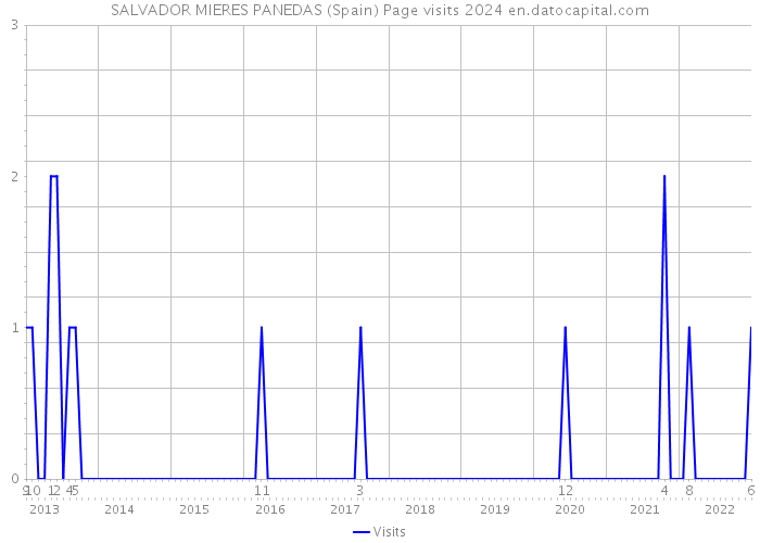 SALVADOR MIERES PANEDAS (Spain) Page visits 2024 