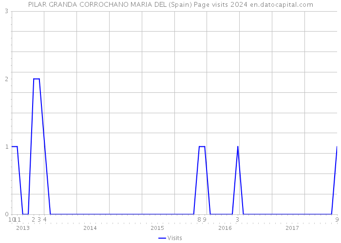 PILAR GRANDA CORROCHANO MARIA DEL (Spain) Page visits 2024 