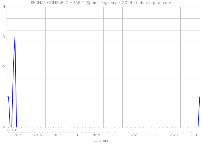 BERNAL CONSUELO ARABIT (Spain) Page visits 2024 