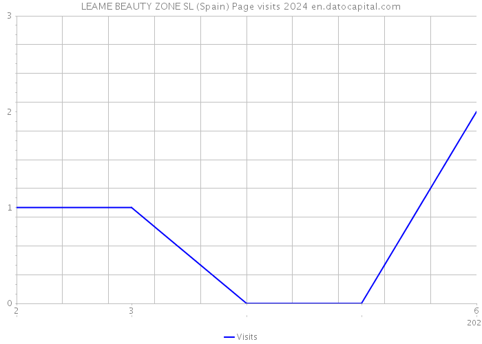 LEAME BEAUTY ZONE SL (Spain) Page visits 2024 