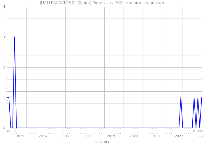 JUAN PALACIOS SL (Spain) Page visits 2024 