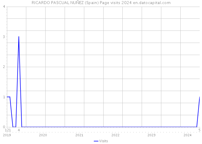 RICARDO PASCUAL NUÑEZ (Spain) Page visits 2024 