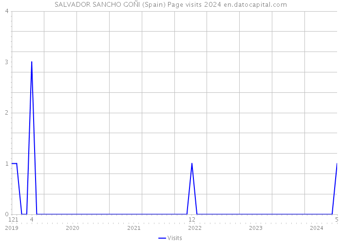 SALVADOR SANCHO GOÑI (Spain) Page visits 2024 