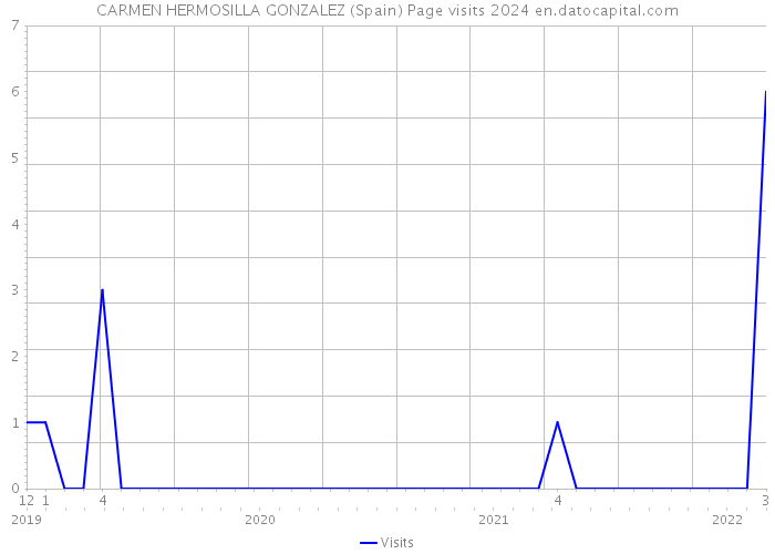 CARMEN HERMOSILLA GONZALEZ (Spain) Page visits 2024 