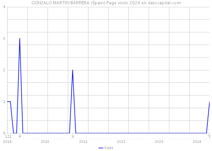 GONZALO MARTIN BARRERA (Spain) Page visits 2024 
