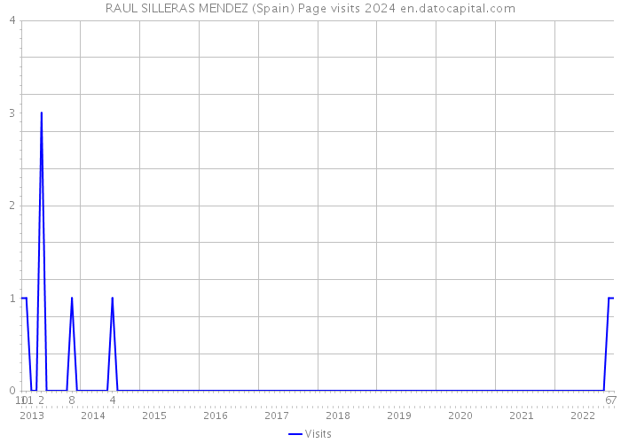 RAUL SILLERAS MENDEZ (Spain) Page visits 2024 