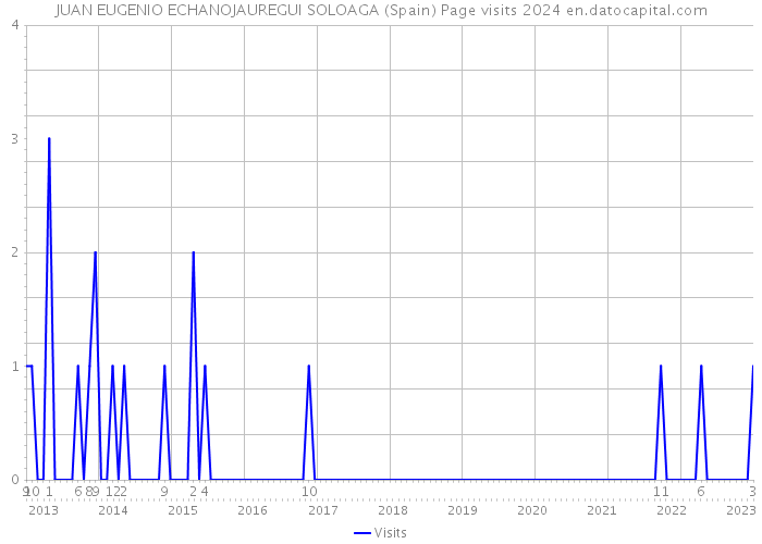 JUAN EUGENIO ECHANOJAUREGUI SOLOAGA (Spain) Page visits 2024 
