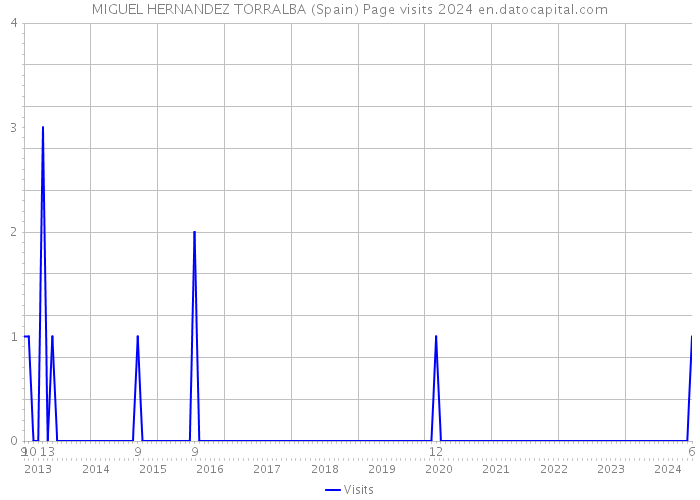 MIGUEL HERNANDEZ TORRALBA (Spain) Page visits 2024 