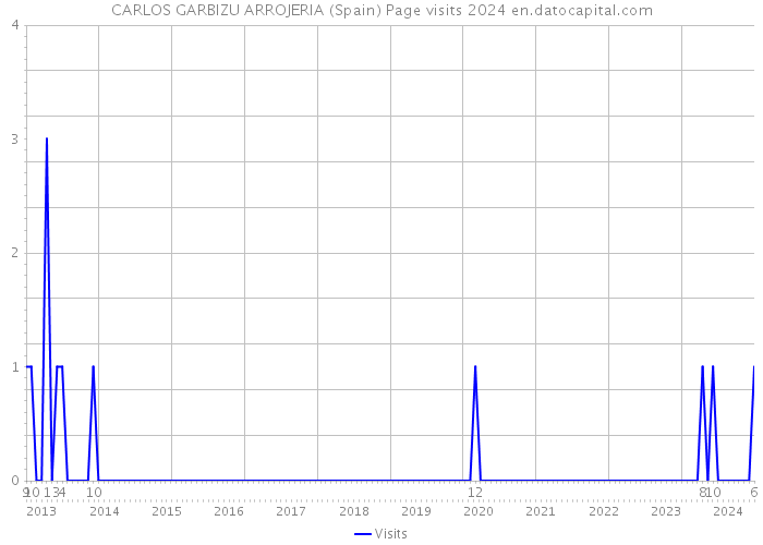 CARLOS GARBIZU ARROJERIA (Spain) Page visits 2024 