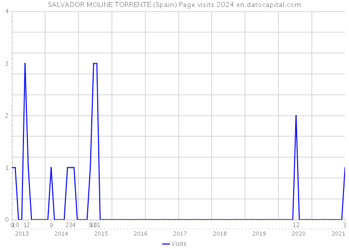 SALVADOR MOLINE TORRENTE (Spain) Page visits 2024 