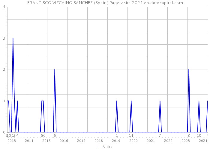 FRANCISCO VIZCAINO SANCHEZ (Spain) Page visits 2024 