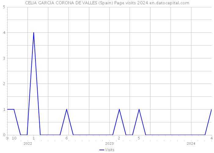 CELIA GARCIA CORONA DE VALLES (Spain) Page visits 2024 