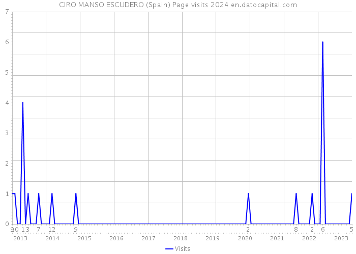 CIRO MANSO ESCUDERO (Spain) Page visits 2024 