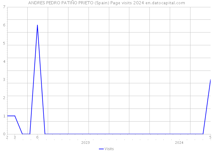 ANDRES PEDRO PATIÑO PRIETO (Spain) Page visits 2024 