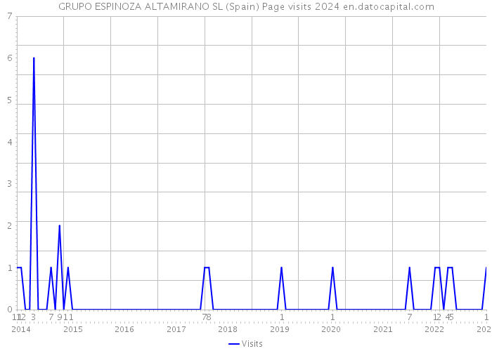 GRUPO ESPINOZA ALTAMIRANO SL (Spain) Page visits 2024 