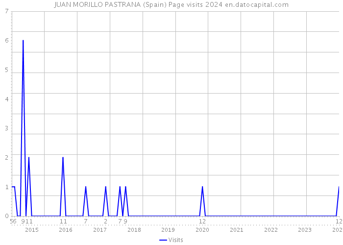 JUAN MORILLO PASTRANA (Spain) Page visits 2024 