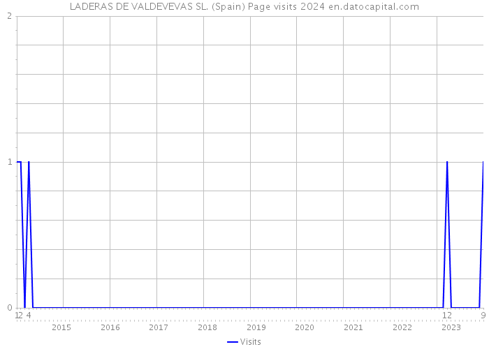 LADERAS DE VALDEVEVAS SL. (Spain) Page visits 2024 