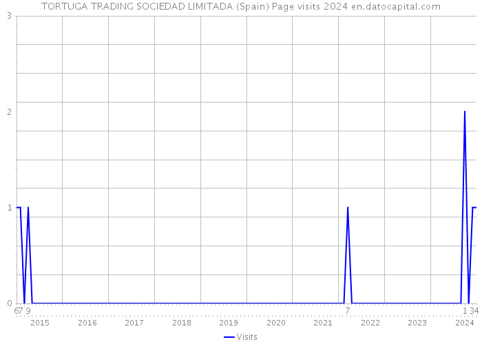TORTUGA TRADING SOCIEDAD LIMITADA (Spain) Page visits 2024 