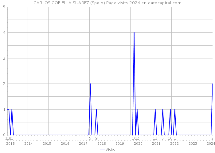 CARLOS COBIELLA SUAREZ (Spain) Page visits 2024 