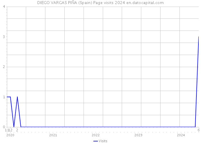 DIEGO VARGAS PIÑA (Spain) Page visits 2024 