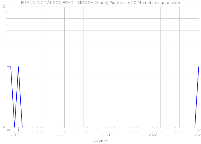 BIFANA DIGITAL SOCIEDAD LIMITADA (Spain) Page visits 2024 