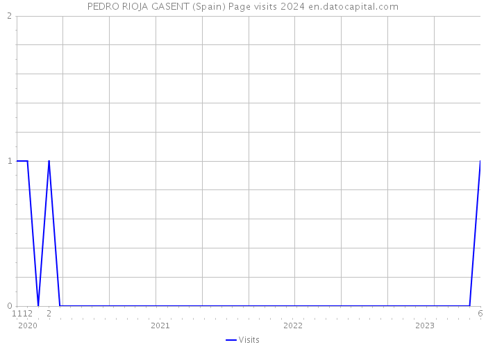 PEDRO RIOJA GASENT (Spain) Page visits 2024 