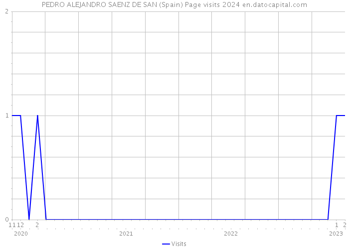 PEDRO ALEJANDRO SAENZ DE SAN (Spain) Page visits 2024 