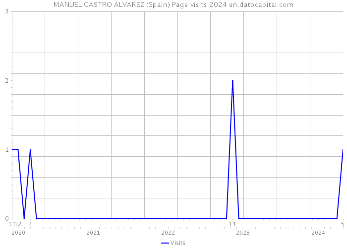 MANUEL CASTRO ALVAREZ (Spain) Page visits 2024 