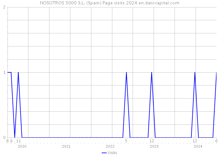 NOSOTROS 3000 S.L. (Spain) Page visits 2024 