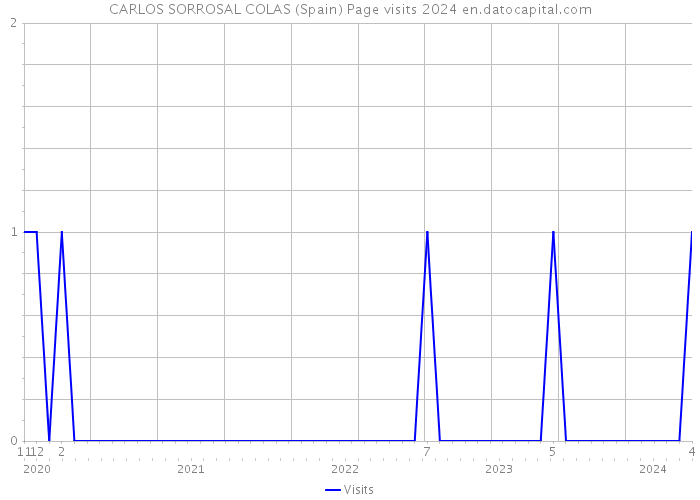 CARLOS SORROSAL COLAS (Spain) Page visits 2024 