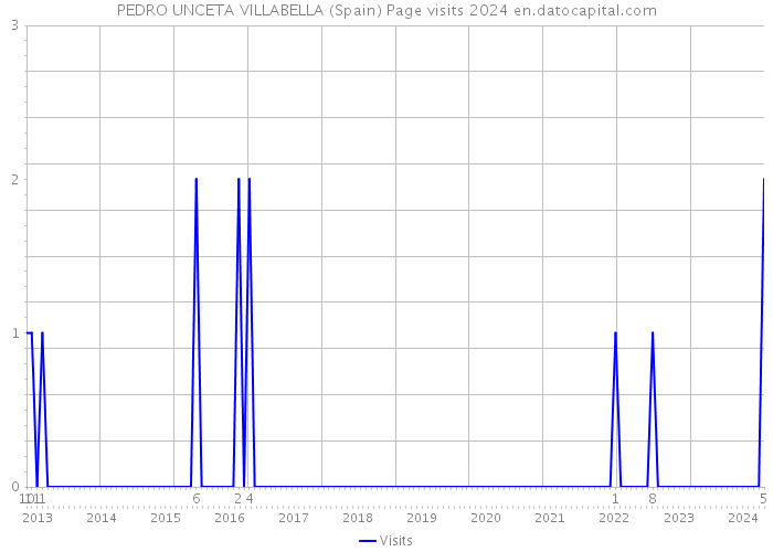 PEDRO UNCETA VILLABELLA (Spain) Page visits 2024 