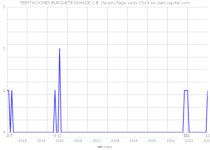 PERITACIONES BURGUETE DUALDE C.B. (Spain) Page visits 2024 
