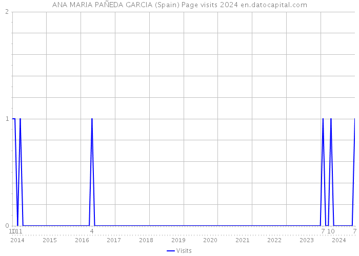 ANA MARIA PAÑEDA GARCIA (Spain) Page visits 2024 