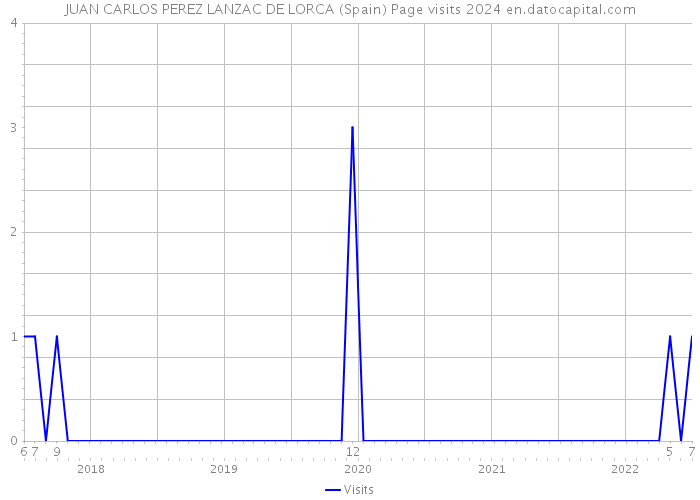 JUAN CARLOS PEREZ LANZAC DE LORCA (Spain) Page visits 2024 