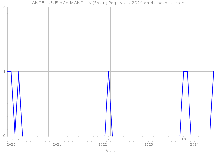 ANGEL USUBIAGA MONCLUX (Spain) Page visits 2024 