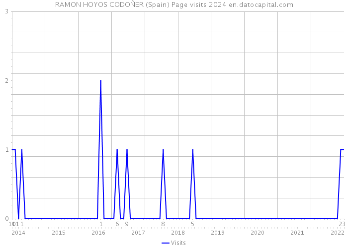 RAMON HOYOS CODOÑER (Spain) Page visits 2024 