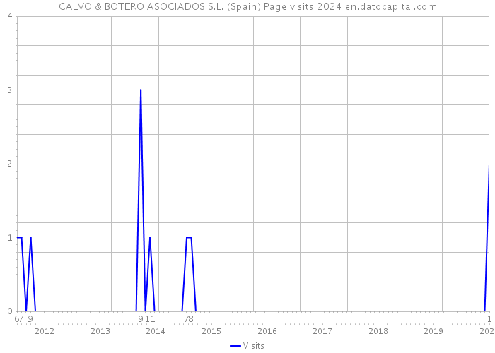 CALVO & BOTERO ASOCIADOS S.L. (Spain) Page visits 2024 