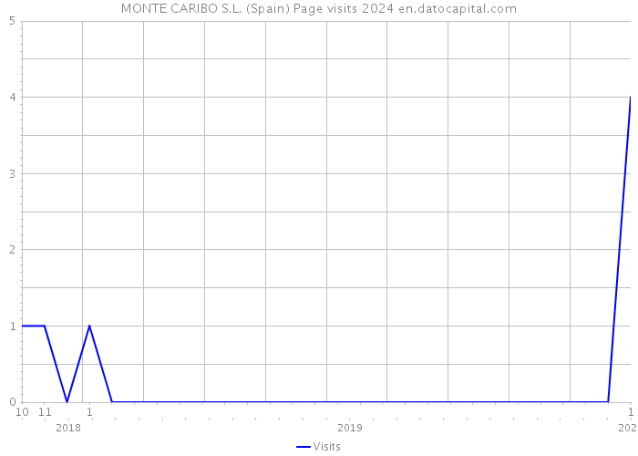 MONTE CARIBO S.L. (Spain) Page visits 2024 