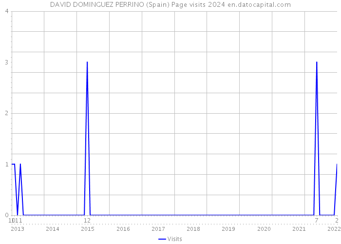 DAVID DOMINGUEZ PERRINO (Spain) Page visits 2024 