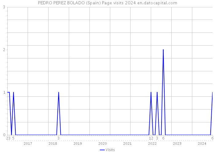 PEDRO PEREZ BOLADO (Spain) Page visits 2024 