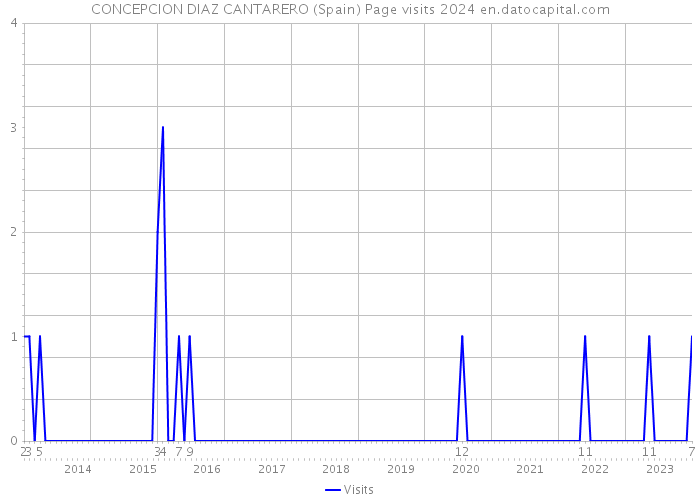 CONCEPCION DIAZ CANTARERO (Spain) Page visits 2024 