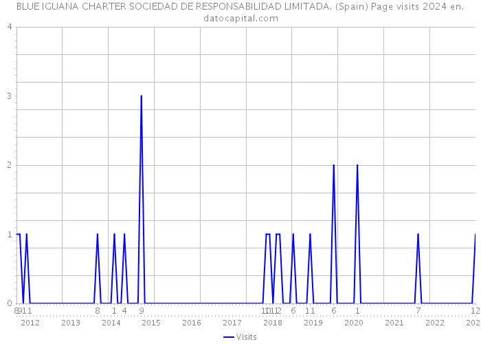 BLUE IGUANA CHARTER SOCIEDAD DE RESPONSABILIDAD LIMITADA. (Spain) Page visits 2024 