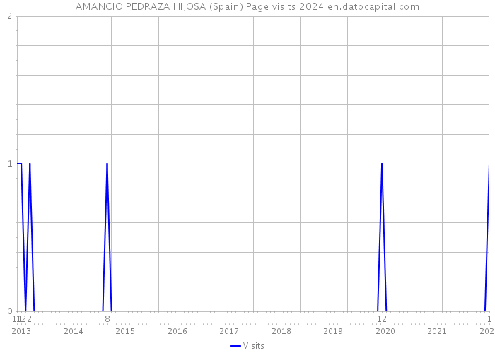 AMANCIO PEDRAZA HIJOSA (Spain) Page visits 2024 