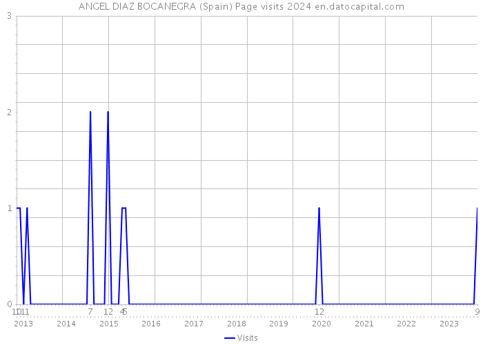 ANGEL DIAZ BOCANEGRA (Spain) Page visits 2024 