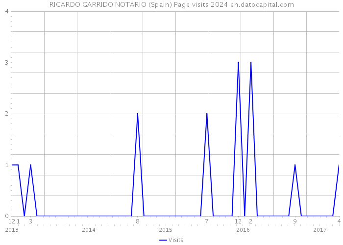 RICARDO GARRIDO NOTARIO (Spain) Page visits 2024 