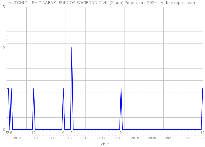 ANTONIO LIRA Y RAFAEL BURGOS SOCIEDAD CIVIL (Spain) Page visits 2024 