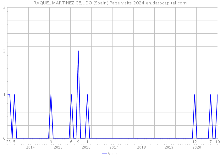 RAQUEL MARTINEZ CEJUDO (Spain) Page visits 2024 