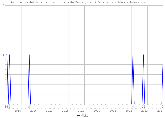 Asociacion del Valle del Cuco Ribera de Riaza (Spain) Page visits 2024 
