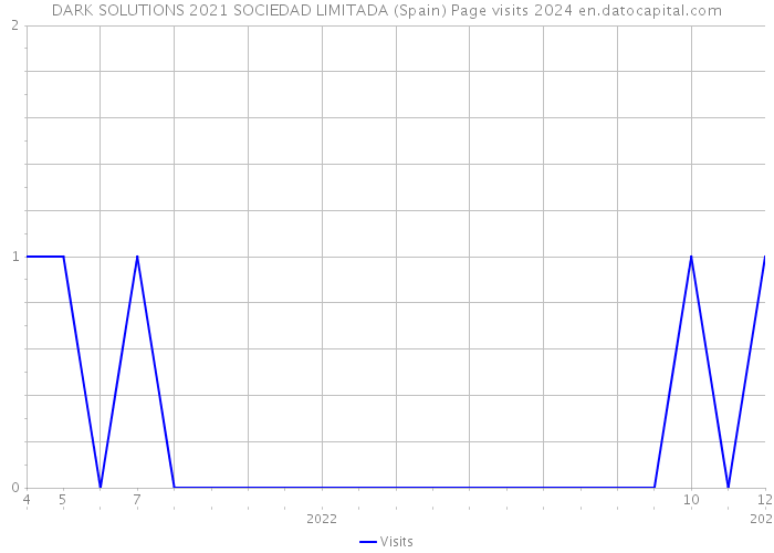 DARK SOLUTIONS 2021 SOCIEDAD LIMITADA (Spain) Page visits 2024 